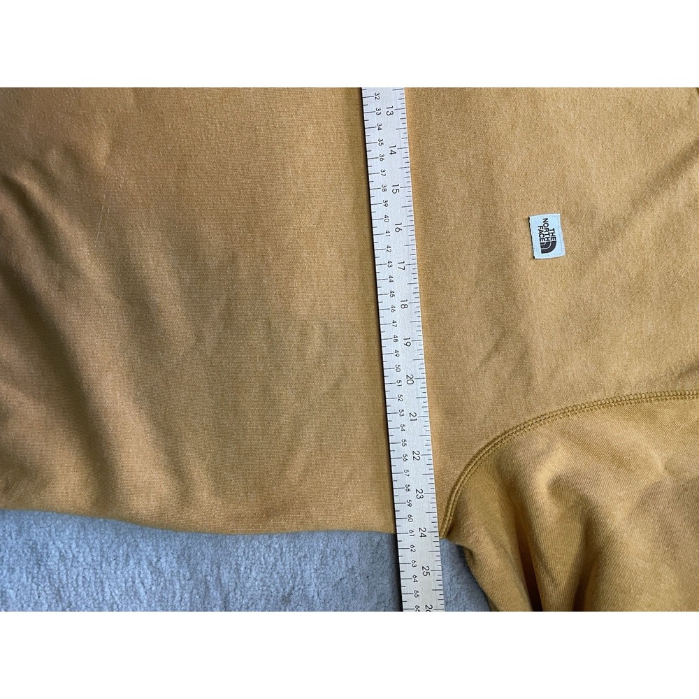 The North Face Men's Crewneck Sweatshirt XL Mustard Yellow Casual Pullover - Picture 7 of 12